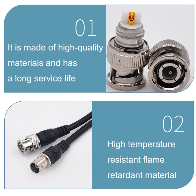 BNC Male To Female Connection Cable Full Copper HD Video Coaxial Cable, Length:, 1m, 1.5m BNC Male To Female Connection Cable Full Copper HD Video Coaxial Cable, Length:, 1m, 1.5m